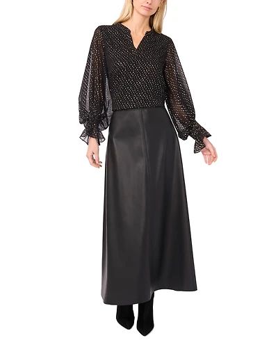 Vince Camuto Women's Balloon Sleeve Top