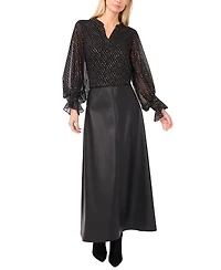 Vince Camuto Women's Balloon Sleeve Top
