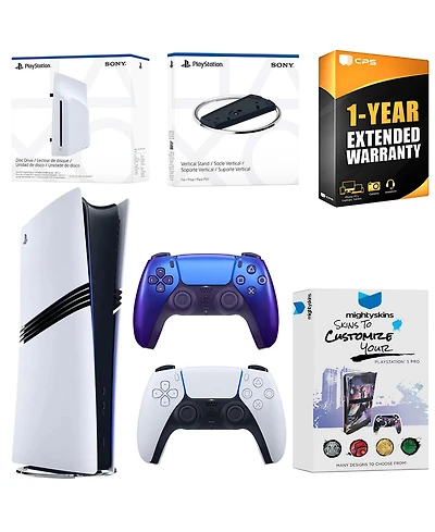 Sony PlayStation 5 Pro Digital Bundle with Disc Drive, Extra Controller, Vertical Stand