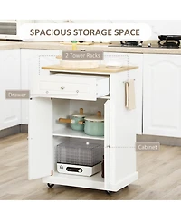 Spacious Wooden Kitchen Storage Cabinet with Adjustable Shelves for Pantry Storage