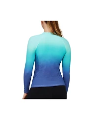 Free Sport by gottex Women's Nixi Long Sleeve Rash Guard Swim Top