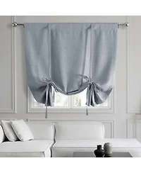 Half Price Drapes Faux Linen Room Darkening Tie-Up Window Shade