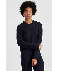 Chinti & Parker Women's Wool-Cashmere Ribbed V-neck Sweater