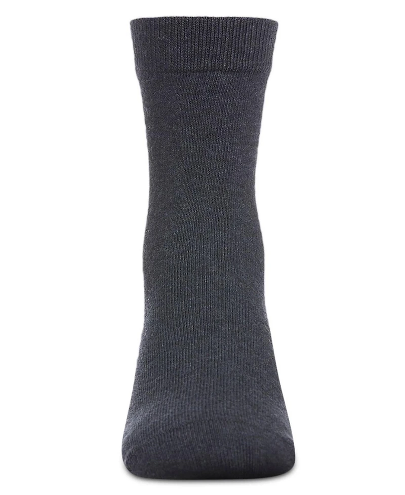 Memoi Kids' Basic Cotton Blend Crew Socks