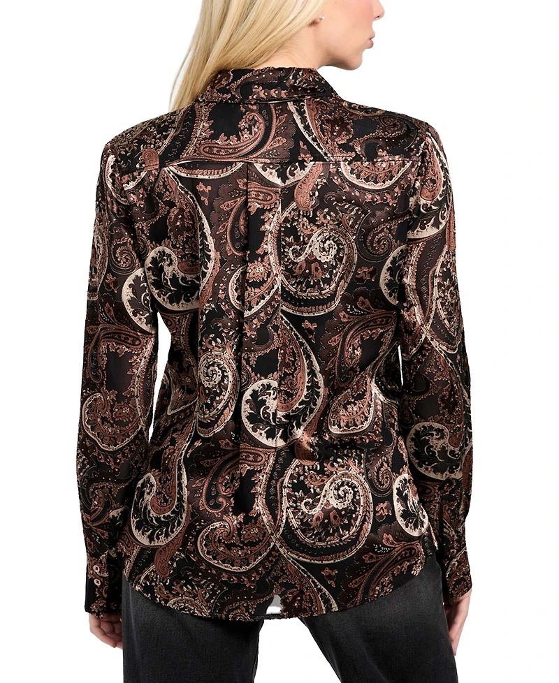 Guess Women's Clarisse Oversized Printed Shirt