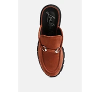 Women prosper velvet slip on mules