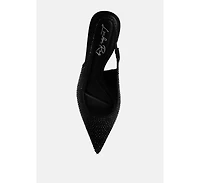 Julep Flyknit Rhinestone Slingback Sandals Women