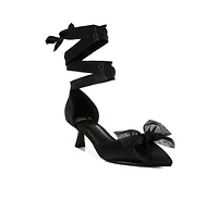 Cadell Bow Detail Satin Sandals Women