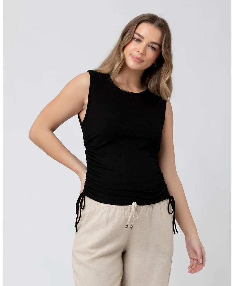 Ripe Maternity Jodie Ruched Ribbed Tank