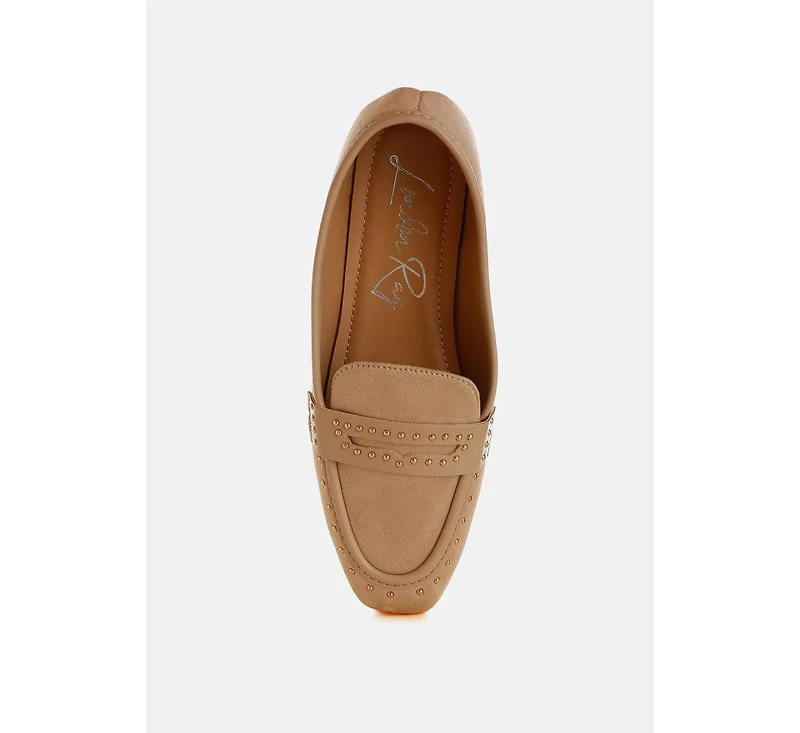 Lumina Penny Strap Studded Loafers Women