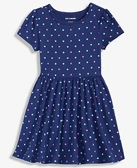 Epic Threads Girls Toddler 2T-4T Short-Sleeve Dotted Dress