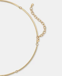 On 34th Crystal Structured Gold Tone Pendant Necklace, Macy's Exclusive