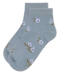 Memoi Girls' Blissful Bloom Anklet Socks