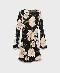 Mango Women's Short Floral-Print Dress
