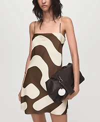 Mango Women's Printed Satin Dress