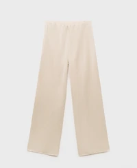 Mango Women's Elastic Waist Pleated Pants