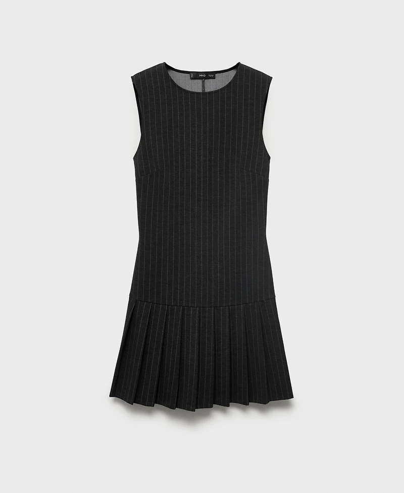 Mango Women's Pleated Short Dress