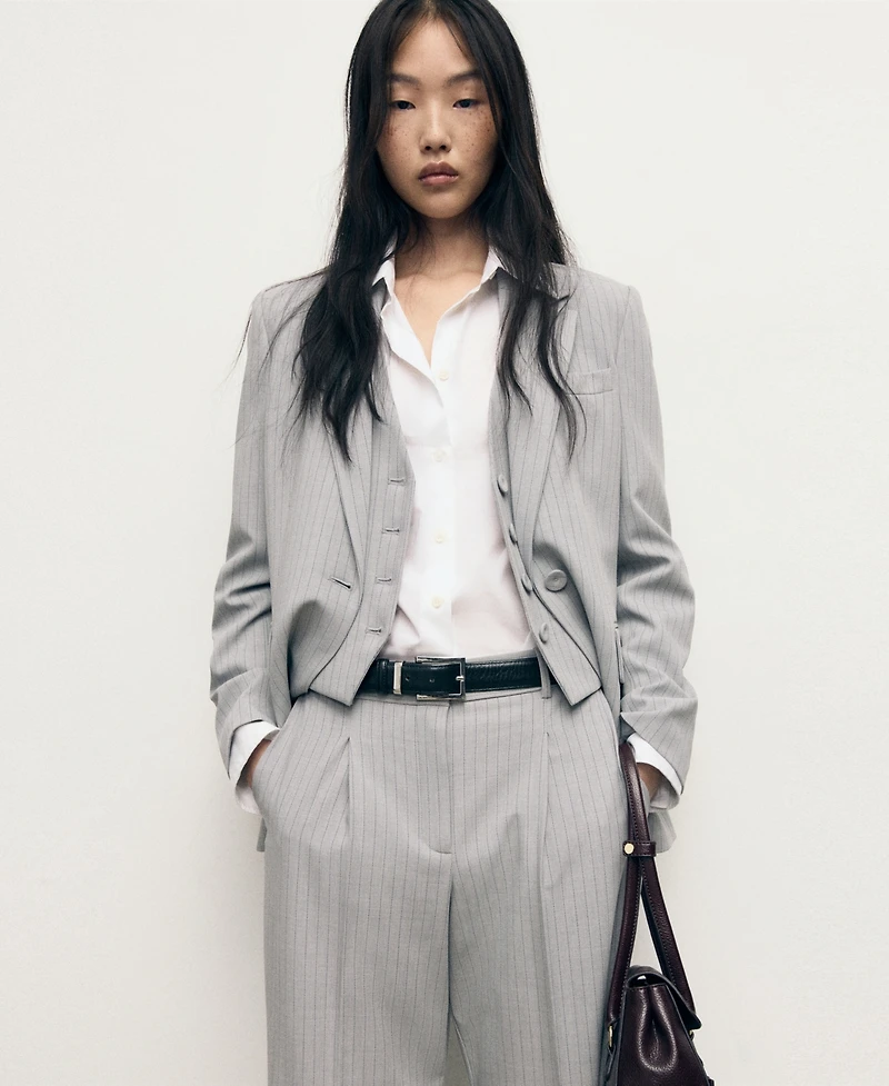 Mango Women's Pinstripe Suit Pants
