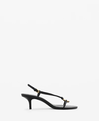 Mango Women's Hoop Detail Heeled Sandals