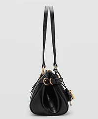 Mango Women's Charm Detail Bowling Shoulder Bag