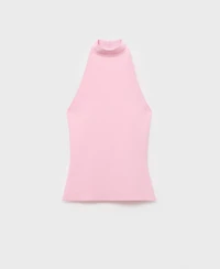 Mango Women's Halter-Neck Knitted Top