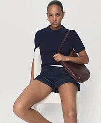 Mango Women's Shirt Collar Sweater