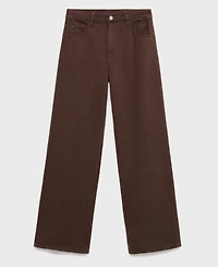 Mango Women's Danila Wide Leg High-Rise Jeans