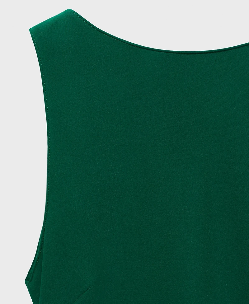 Mango Women's Open Back Midi-Dress