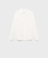 Mango Women's Hidden Buttons Lyocell Shirt
