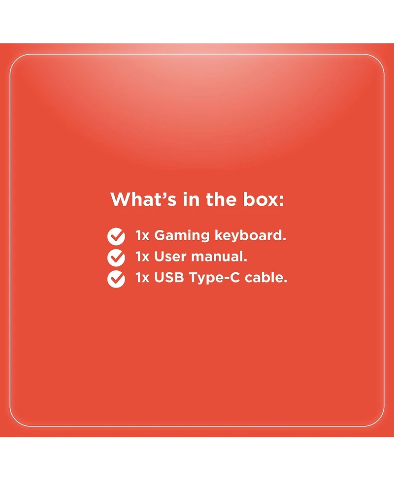 RadioShack Wired Usb A Transparent Mechanical Gaming Backlit Keyboard 2607148