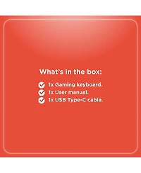 RadioShack Wired Usb A Transparent Mechanical Gaming Backlit Keyboard 2607148