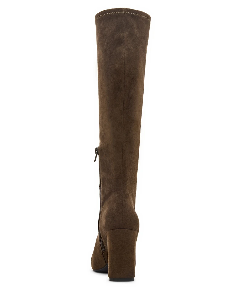 Madden Girl Wisee Wide-Calf Block-Heel Knee-High Dress Boots