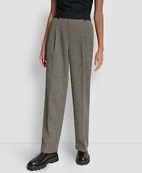 Dkny Petite Double Pleat Trousers
