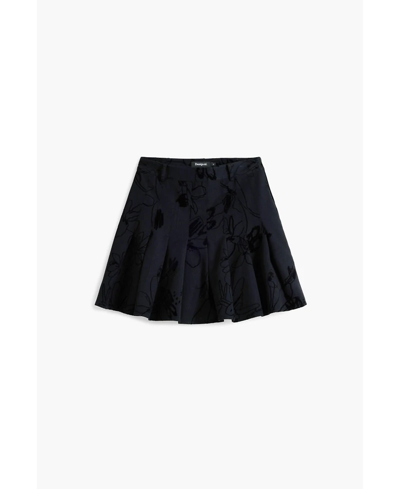 Desigual Women's Flocked pleated mini skirt