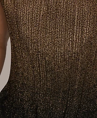 Donna Karan New York Petite Boat-Neck Ombre Sleeveless Top