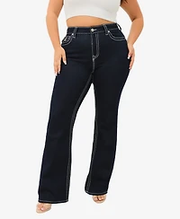 True Religion Plus Becca Bootcut Mid Rise Jeans