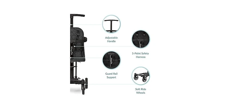 Dream On Me Baby Coast Rider | Travel Stroller Lightweight Compact Portable Vacation Friendly