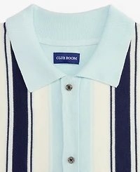 Club Room Men's Cotton Striped Button Polo Sweater, Macy's Exclusive