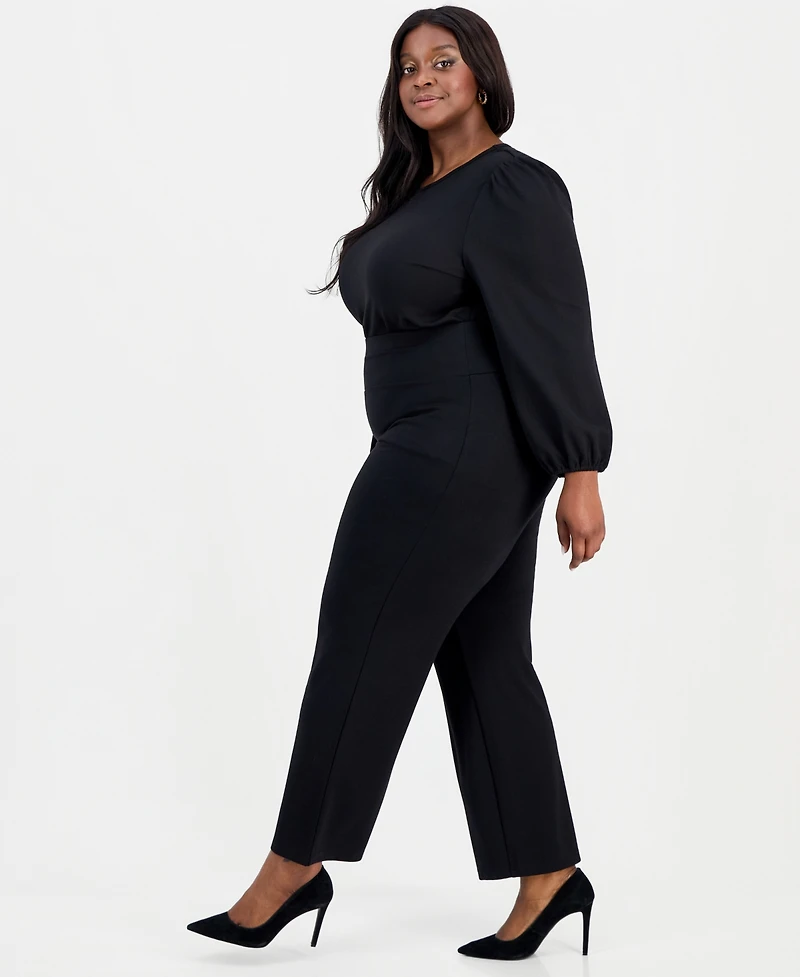 Ak Anne Klein Plus High Rise Pull On Pants