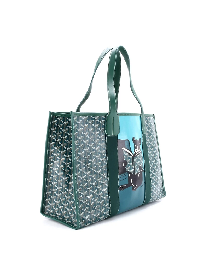 Pre-Owned Goyard Mm Villette Tote Printed Coated Canvas