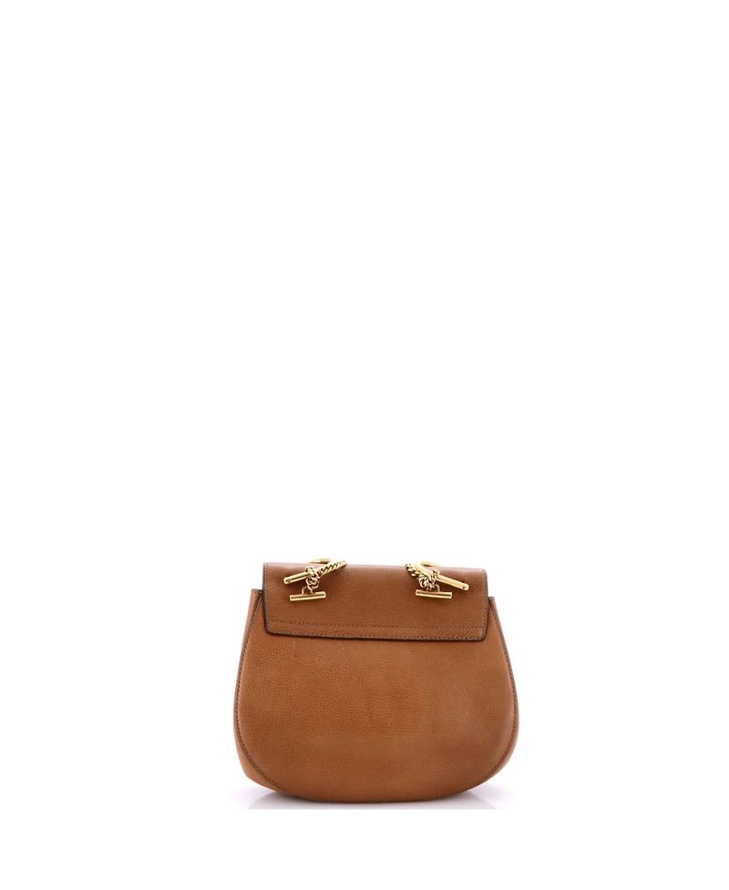 Pre-Owned Chloe Small Drew Patchwork Crossbody Bag Studded Leather with Suede