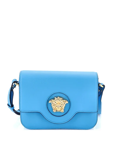 Pre-Owned Versace Small La Medusa Flap Shoulder Bag Leather