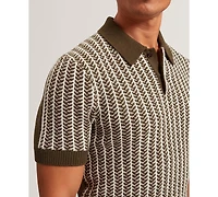 Ted Baker Men's Herringbone Polo Shirt