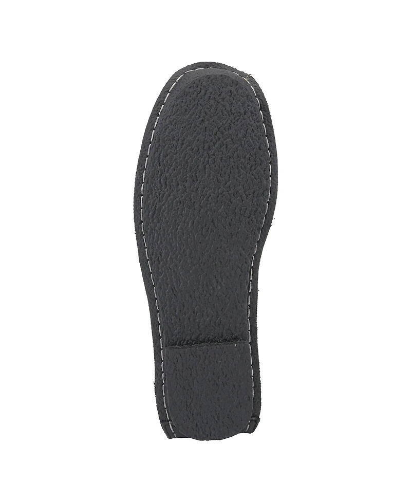 L'Artiste Dezi Hand-Painted Leather, Ombre Finish, Flower Accent, Cushioned Insole, Rubber Outsole – Round Toe Artisan Slip-On Flats