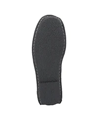 L'Artiste Dezi Hand-Painted Leather, Ombre Finish, Flower Accent, Cushioned Insole, Rubber Outsole – Round Toe Artisan Slip-On Flats