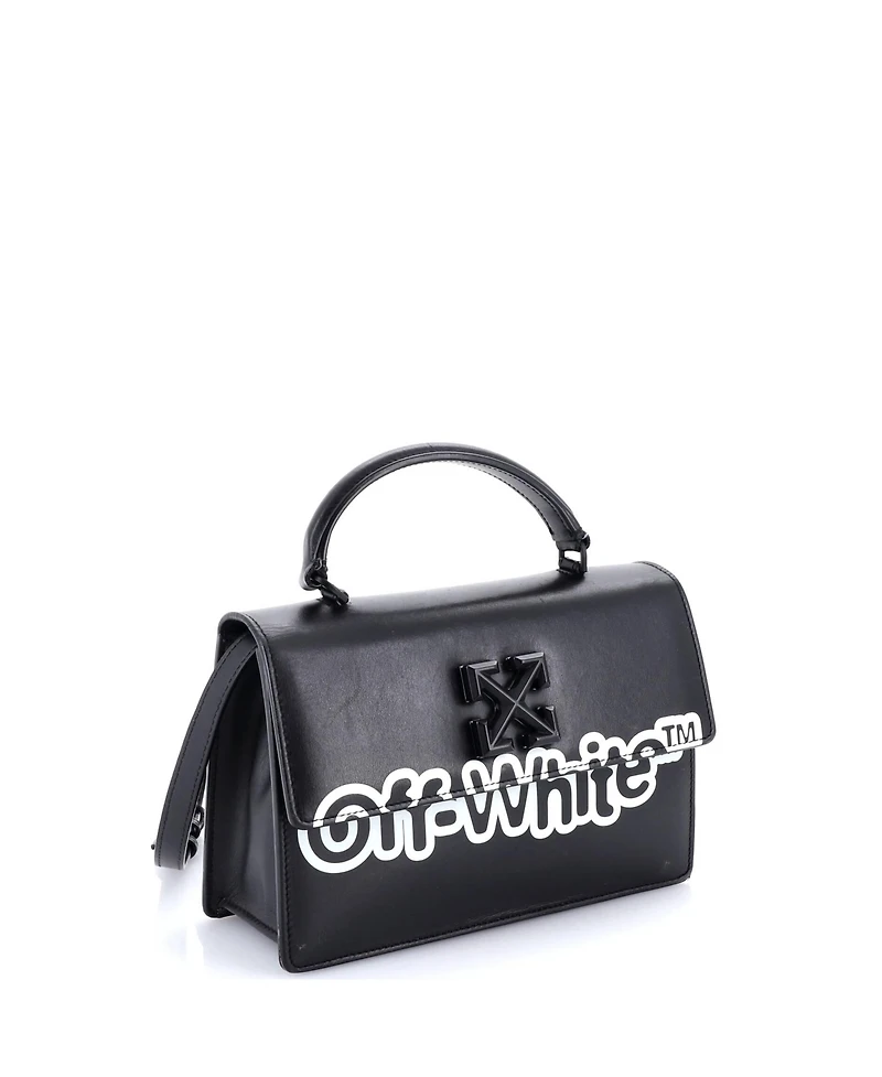 Pre-Owned Off White Jitney 1.4 Bag Printed Leather