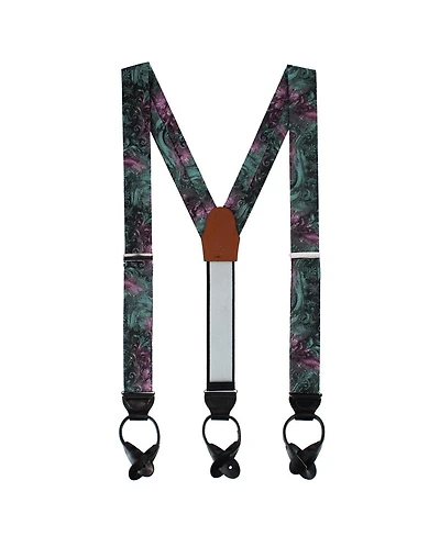 Trafalgar Big and Tall The Arcane Storm Button End Novelty Brace
