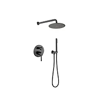 Rainsken Rain Shower Head Systems Wall Mounted Shower Faucet Set Head Handheld Shower Set For Bathroom