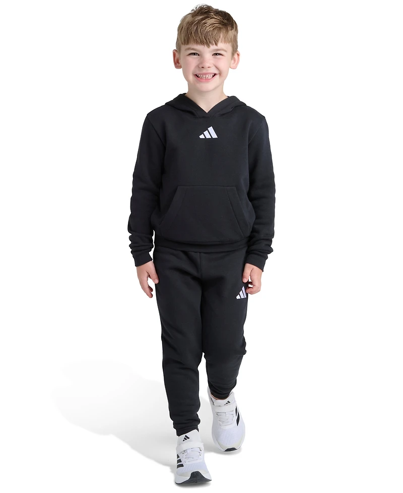 Adidas Toddler and Little Boys 2T-7 Two-Piece Long Sleeve Hoodie Joggers Set