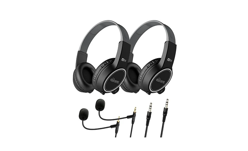 Mee audio KidJamz KJ35 (2 Pack) 3.5mm Kid's Headphones w/ Boom Microphone